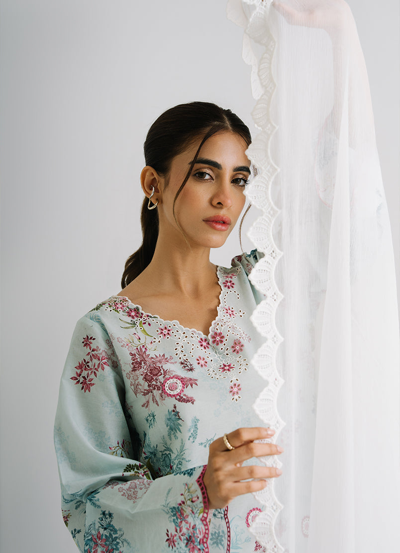 Applique Lace Dupatta