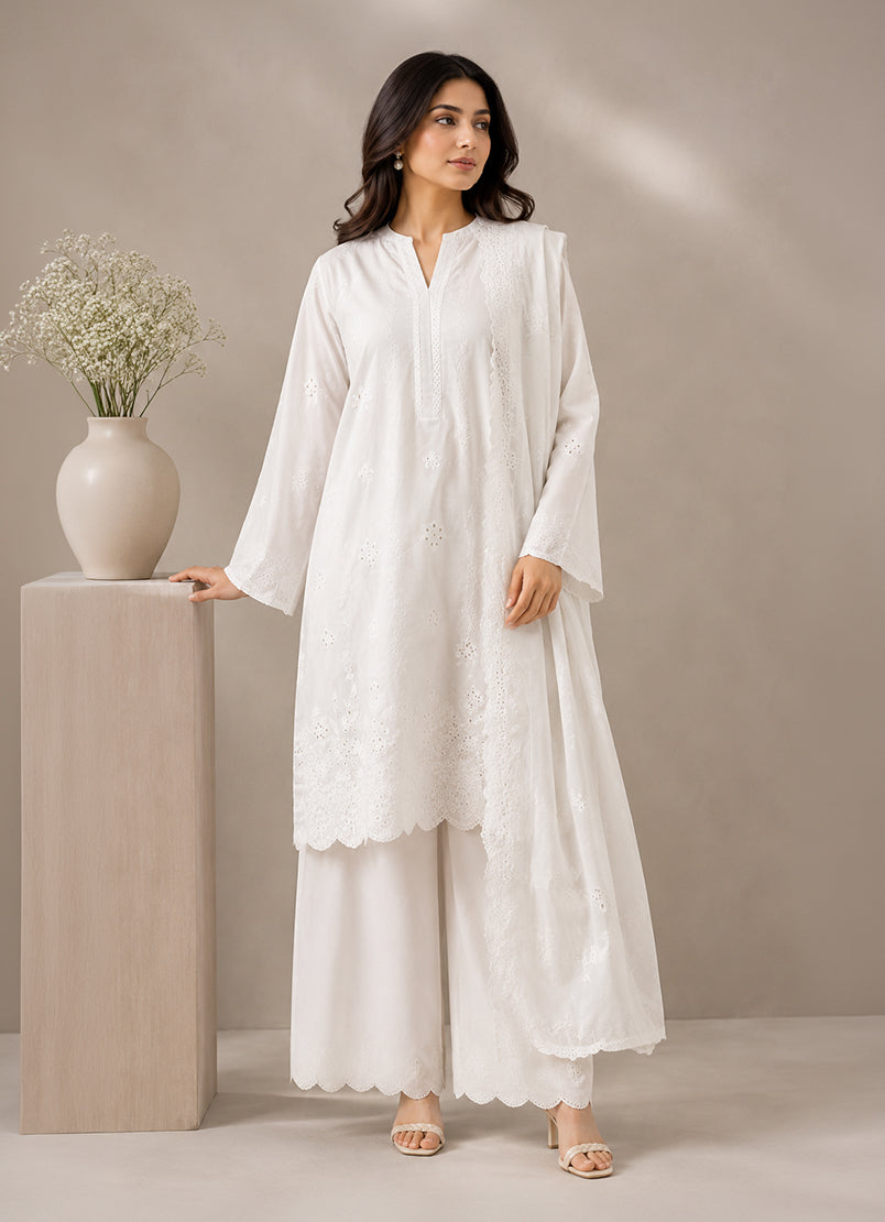 Embroidered 3 PC Suit