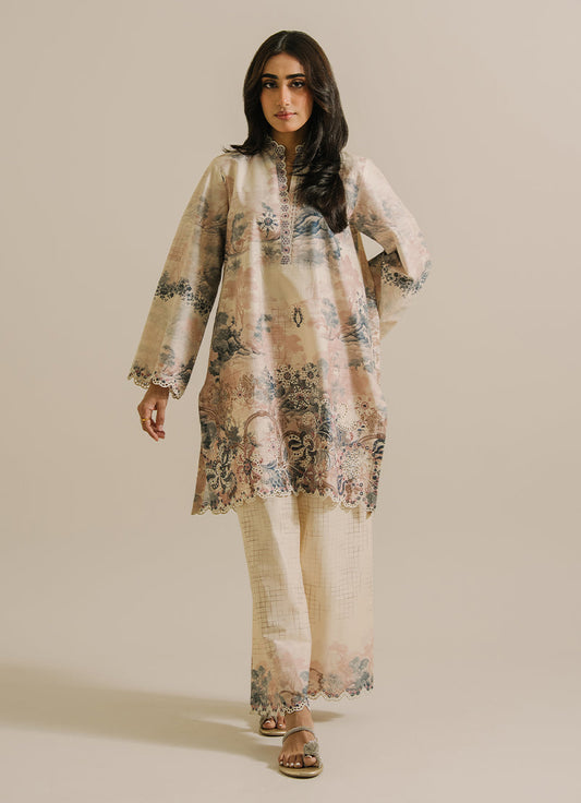 Printed Embroidered CO-ORD Set