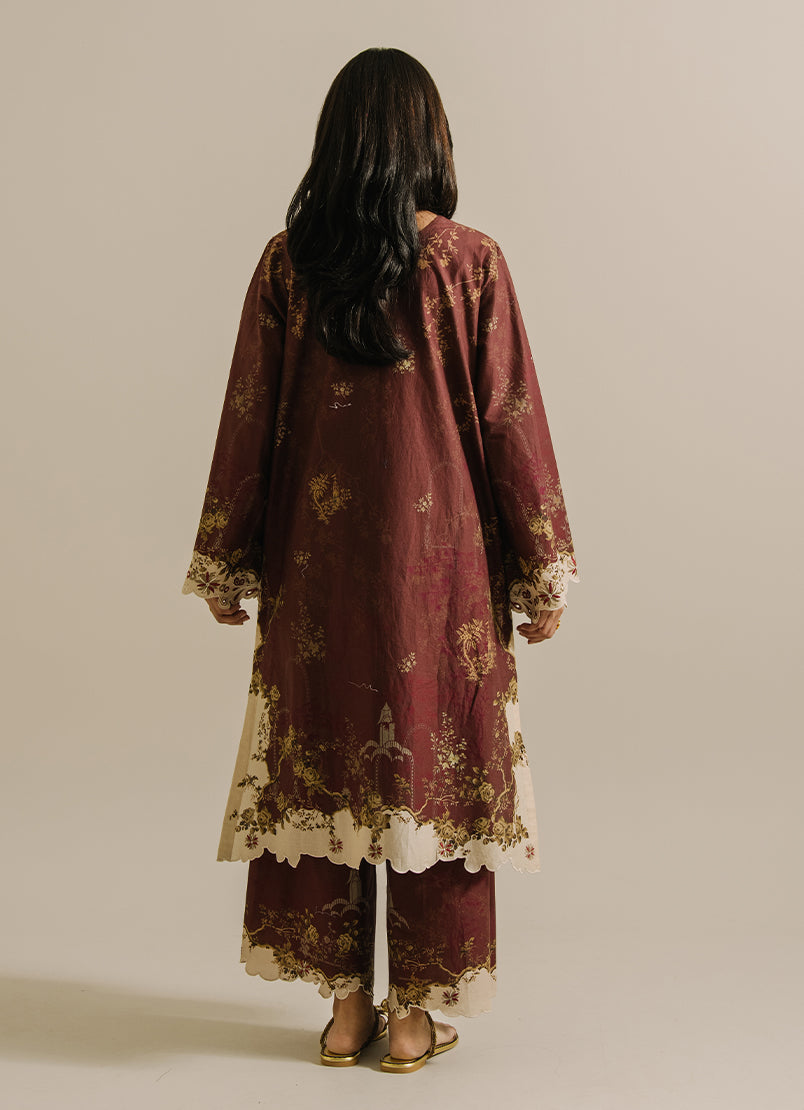 Printed Embroidered CO-ORD Set