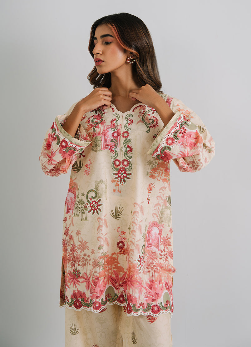 Printed Embroidered CO-ORD Set