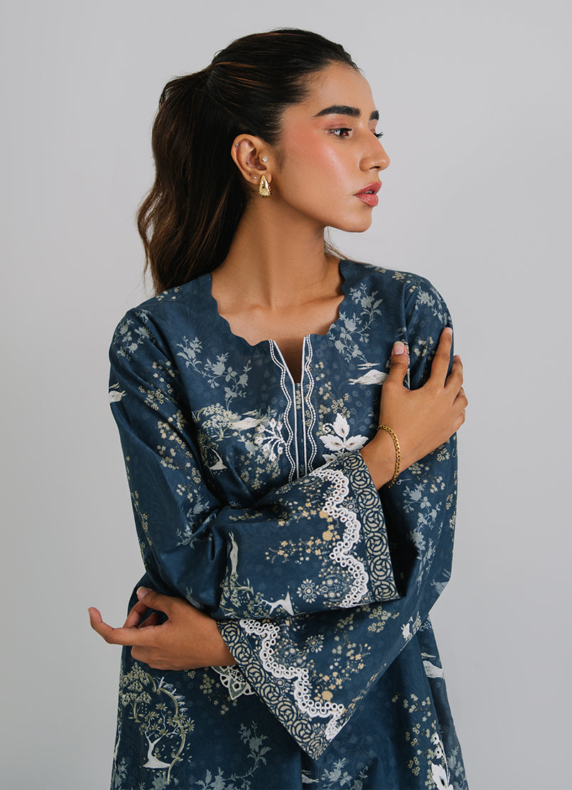 Printed Embroidered CO-ORD Set