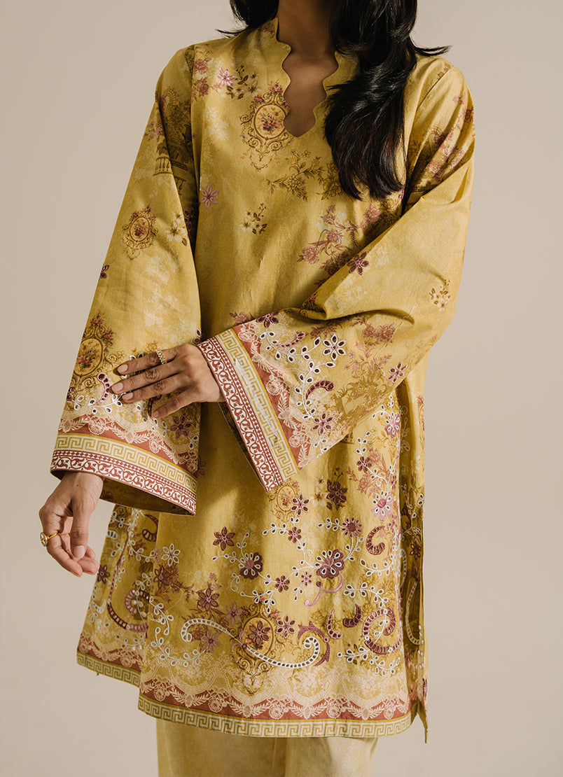 Printed Embroidered CO-ORD Set