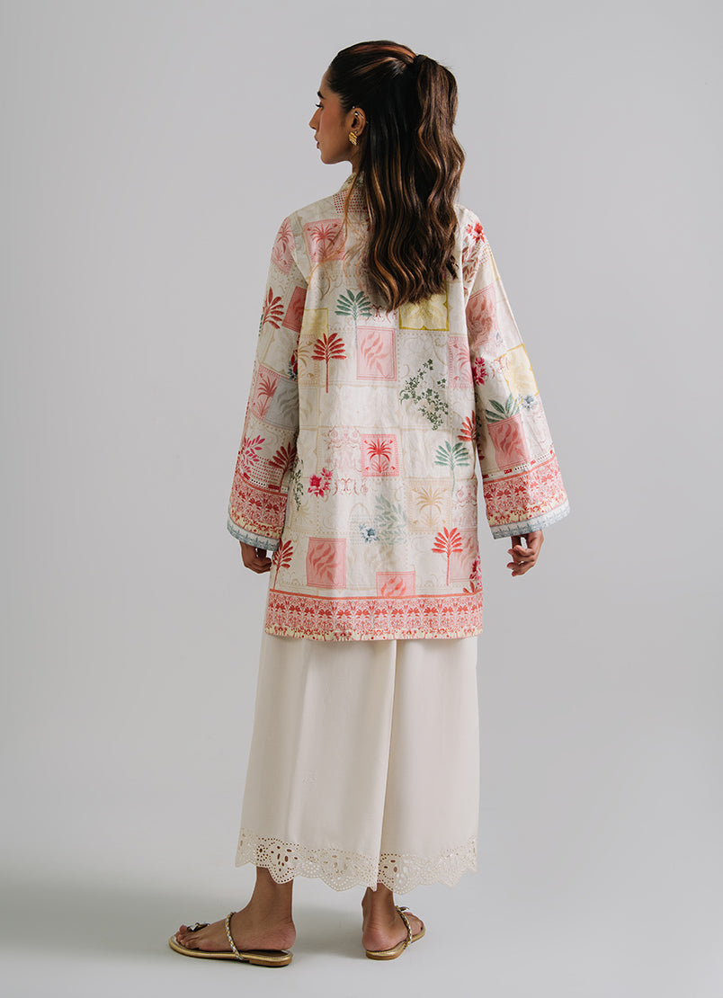 Printed Embroidered  Kurta