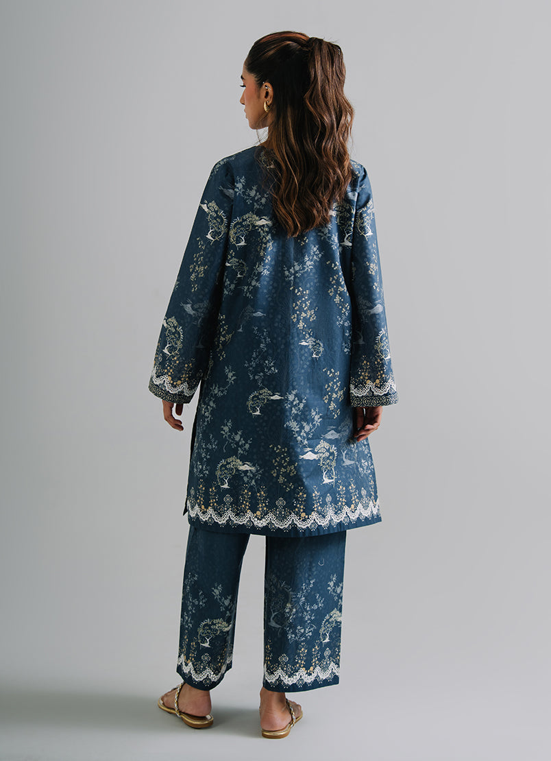 Printed Embroidered CO-ORD Set