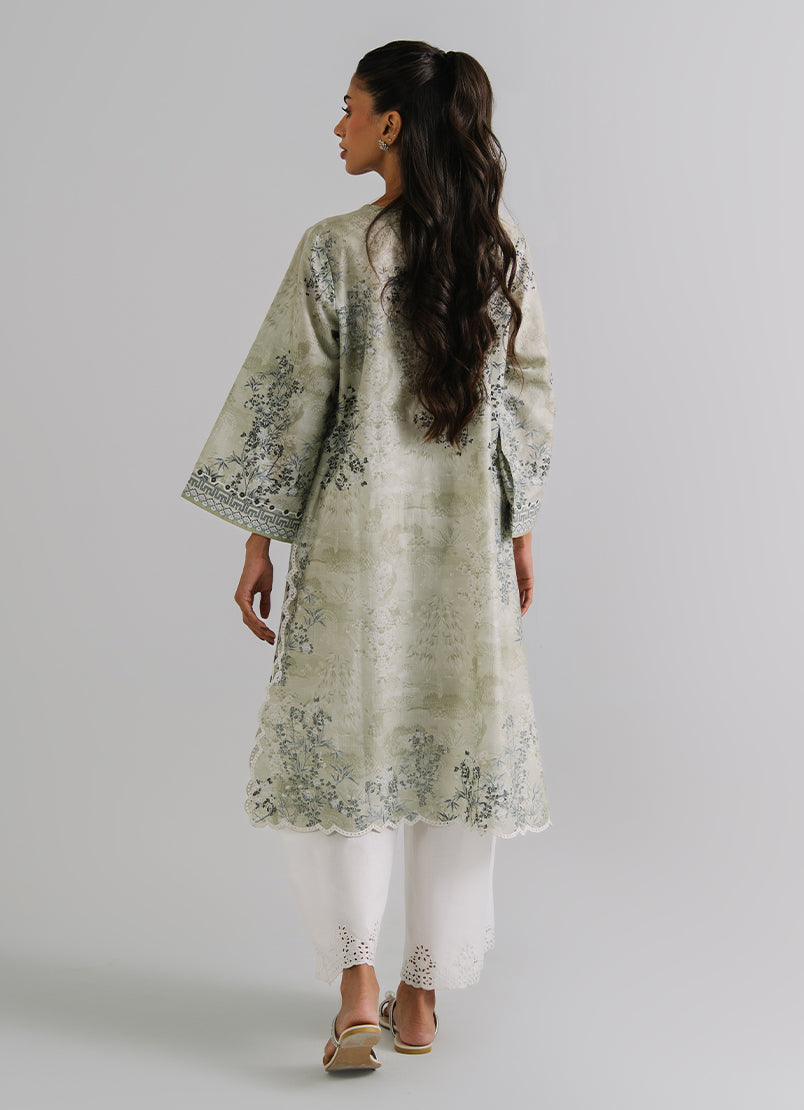 Printed Embroidered Kurta