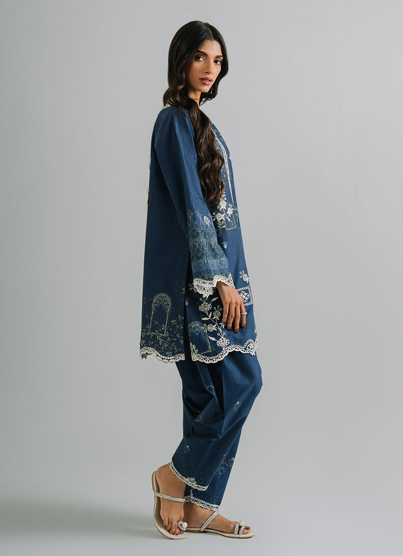 Printed Embroidered CO-ORD Set