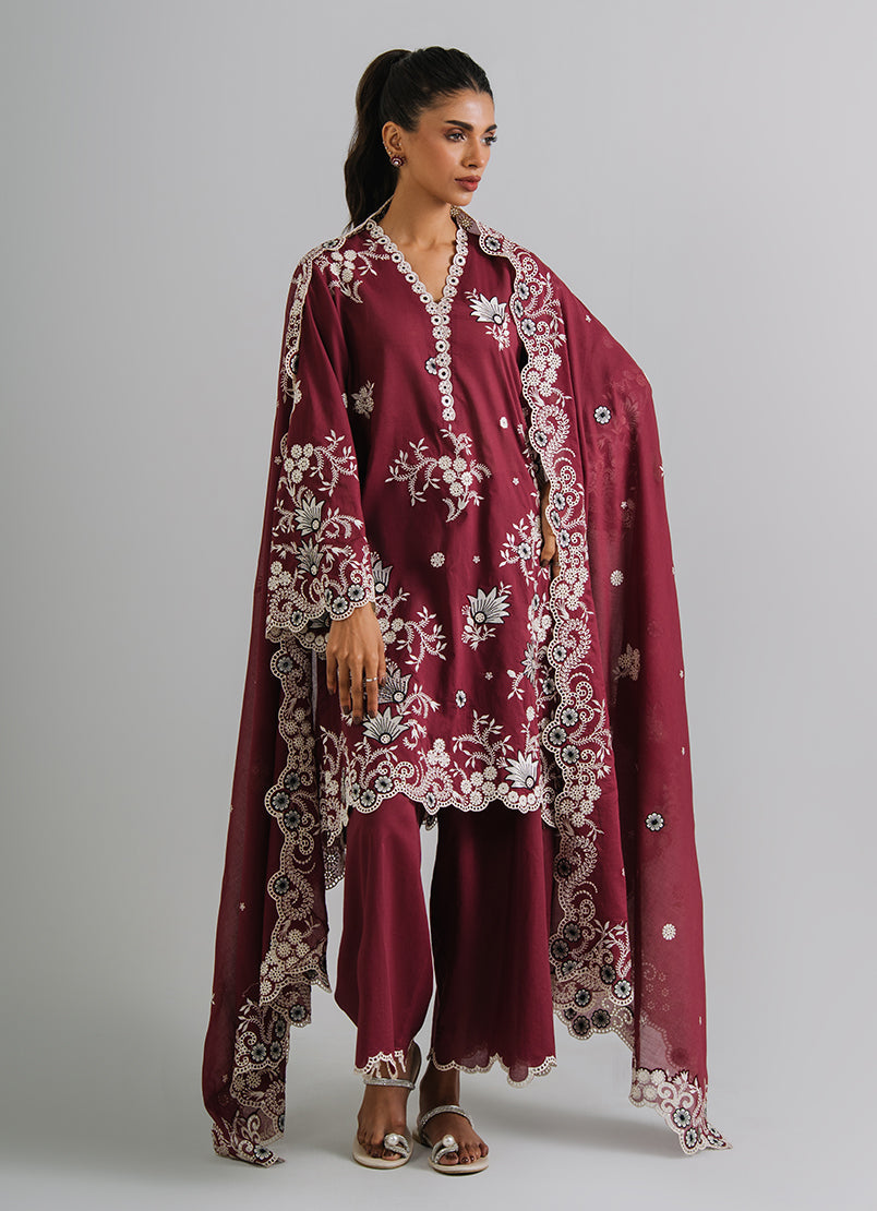 3 PC Embroidered Suit