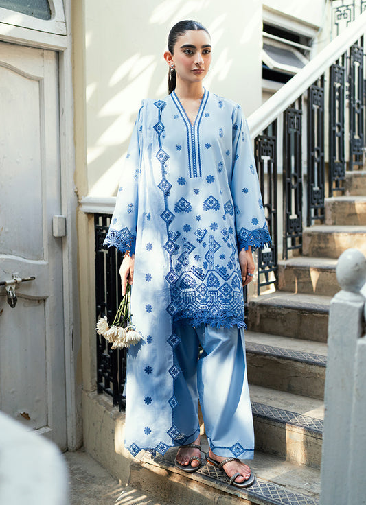 Embroidered 3 PC Suit