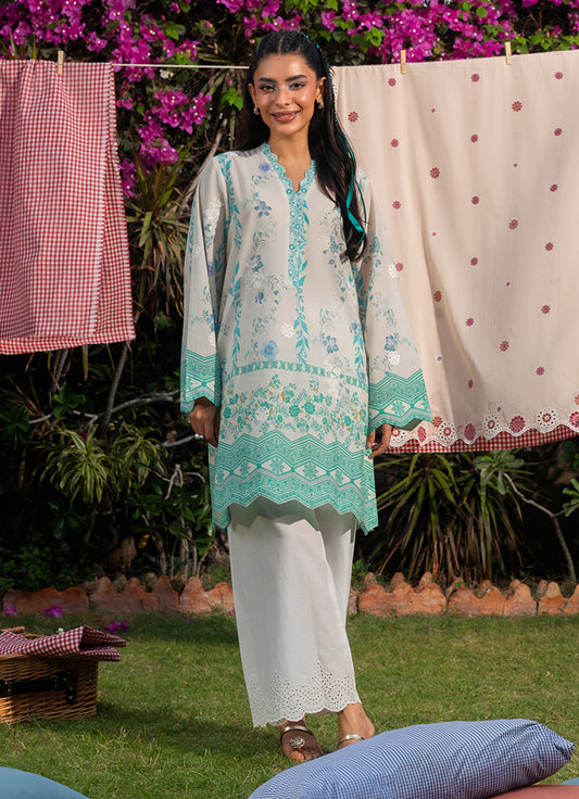 Printed Embroidered Shirt