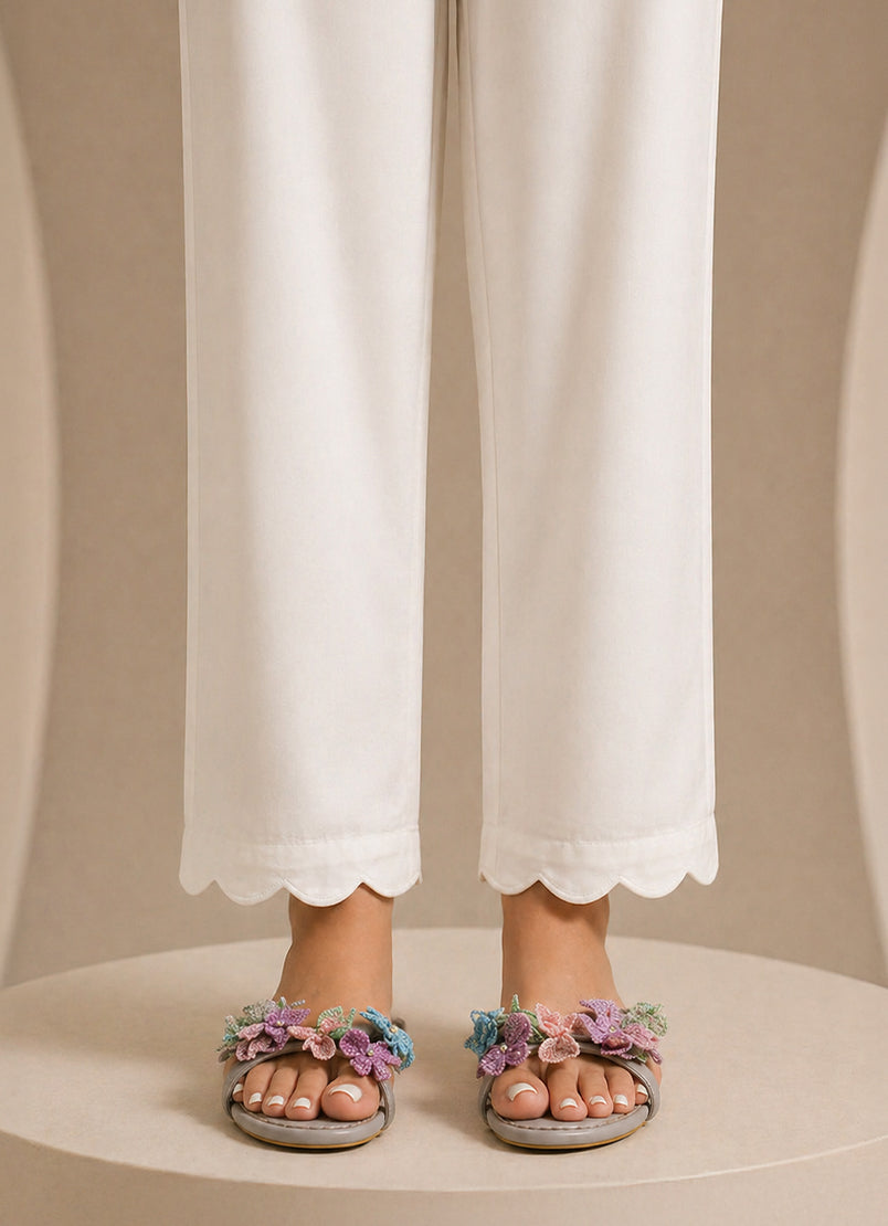 Solid Straight Pants
