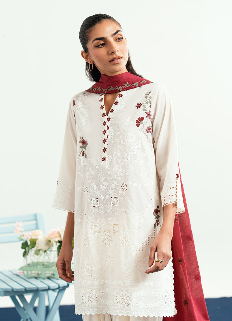 Embroidered 3 PC Suit