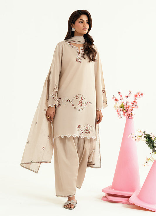Embroidered 3 PC Suit