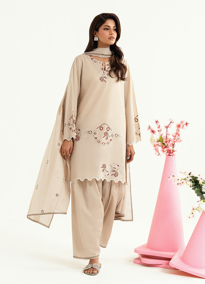 Embroidered 3 PC Suit