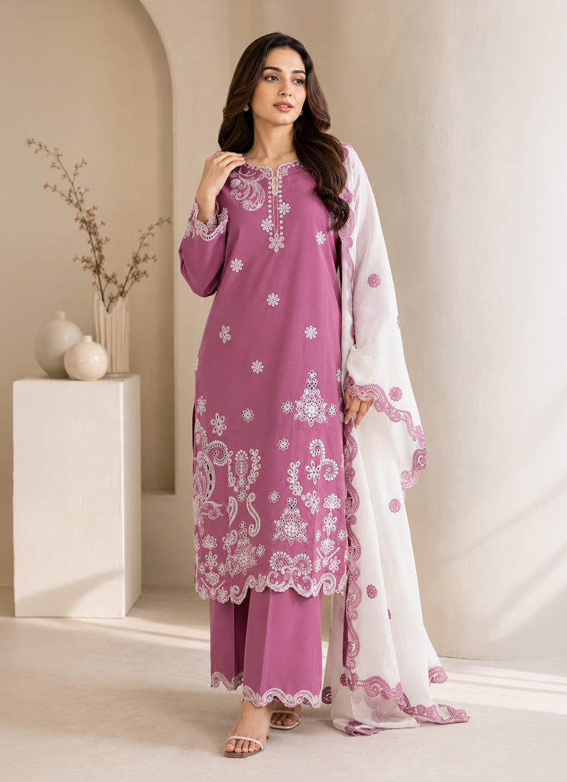 Embroidered 3 PC Suit