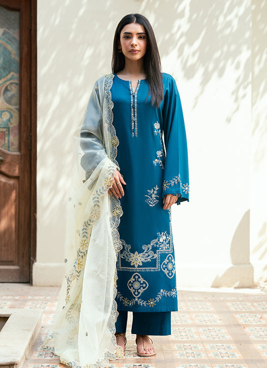 Embroidered 3 PC Suit