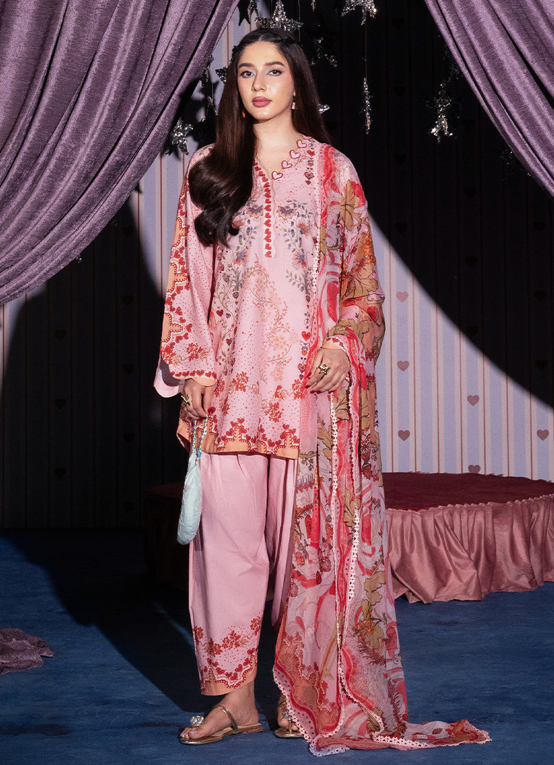 Printed Solid 3 PC Suit