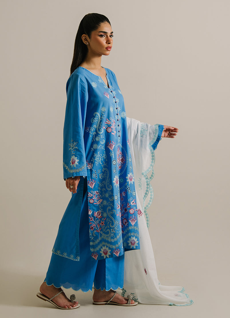 3PC Embroidered Suit