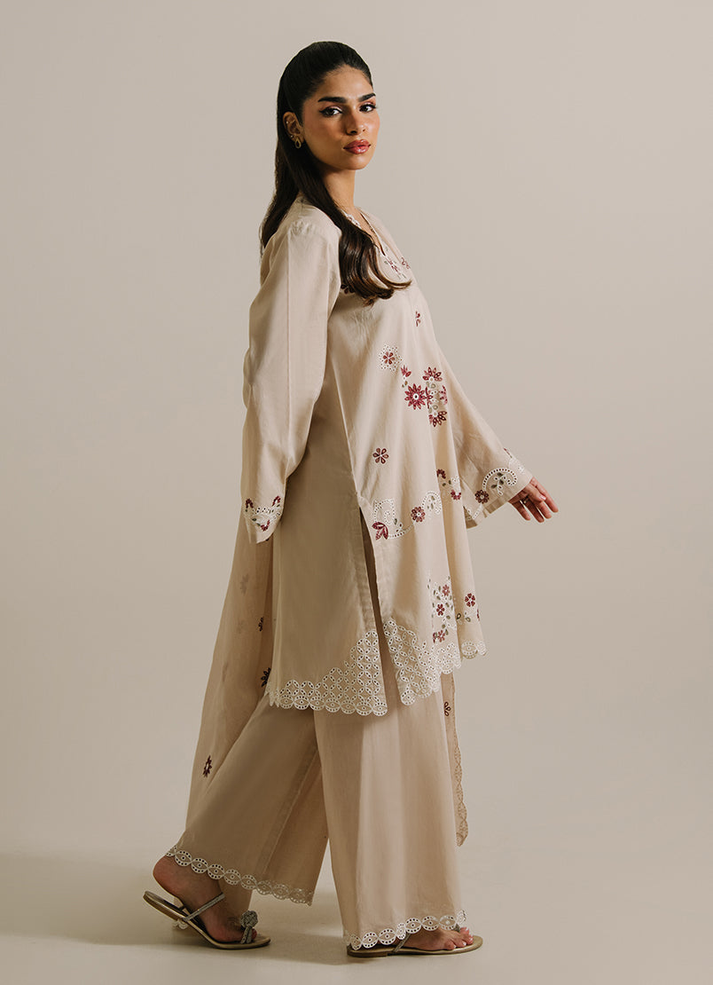 3PC Embroidered Suit