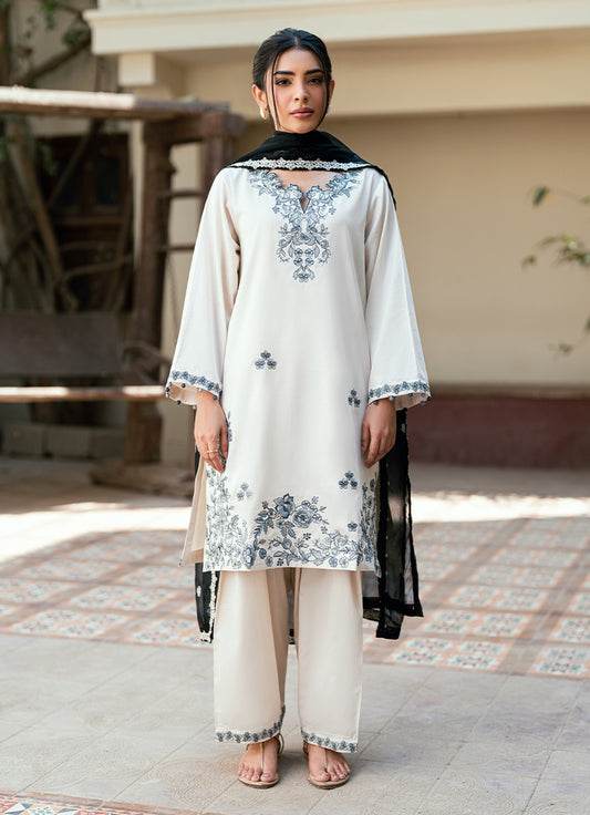 Embroidered 3 PC Suit