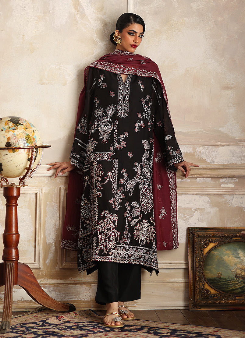 3 PC Embroidered Suit