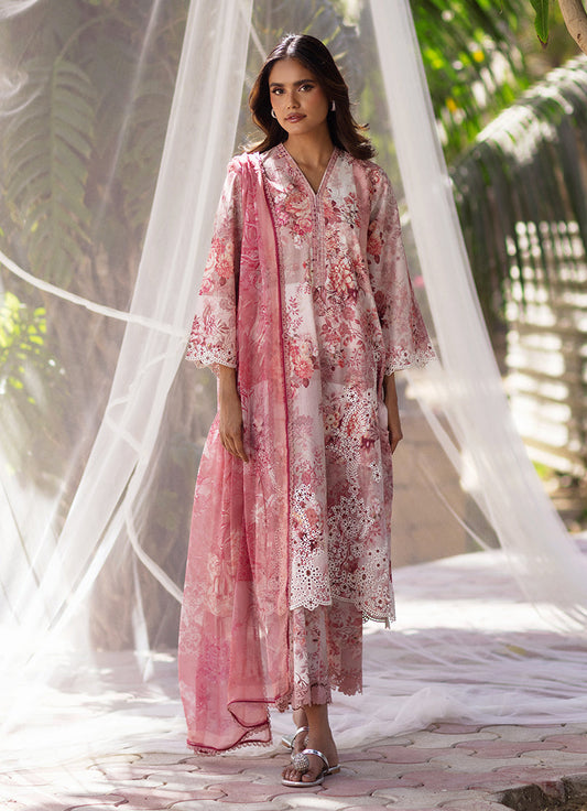 3 PC Embroidered Printed Suit