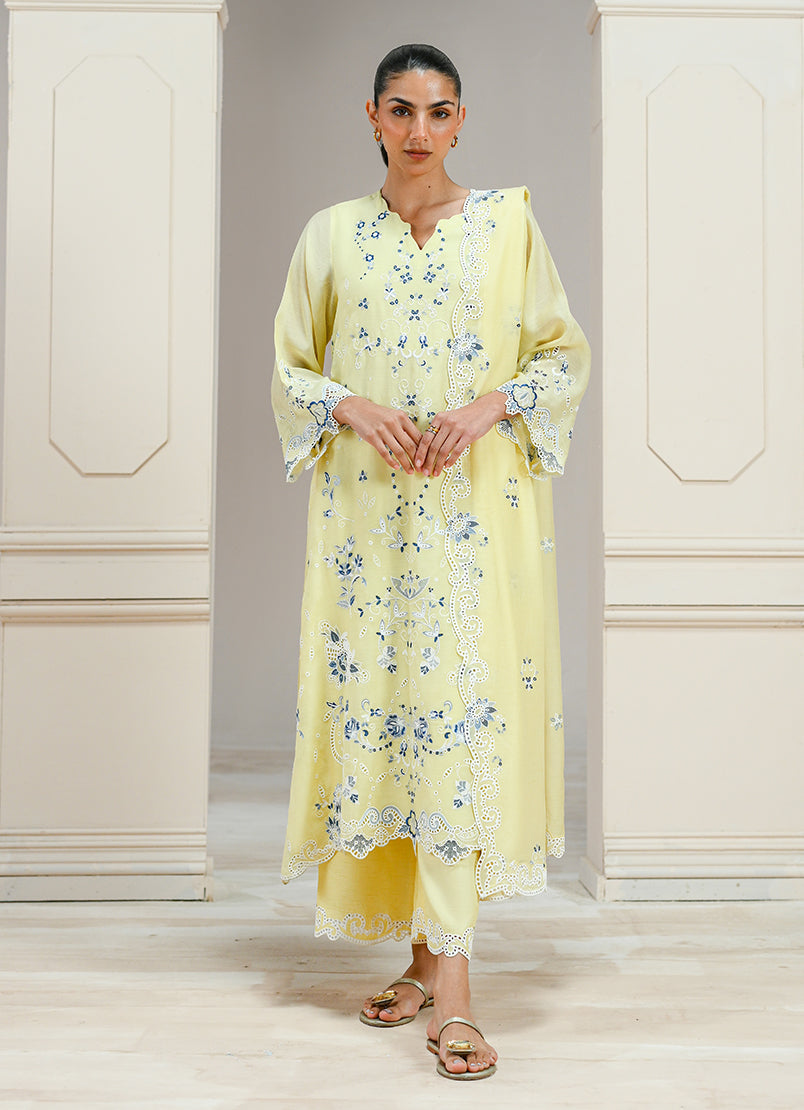 Embroidered 3 PC Suit
