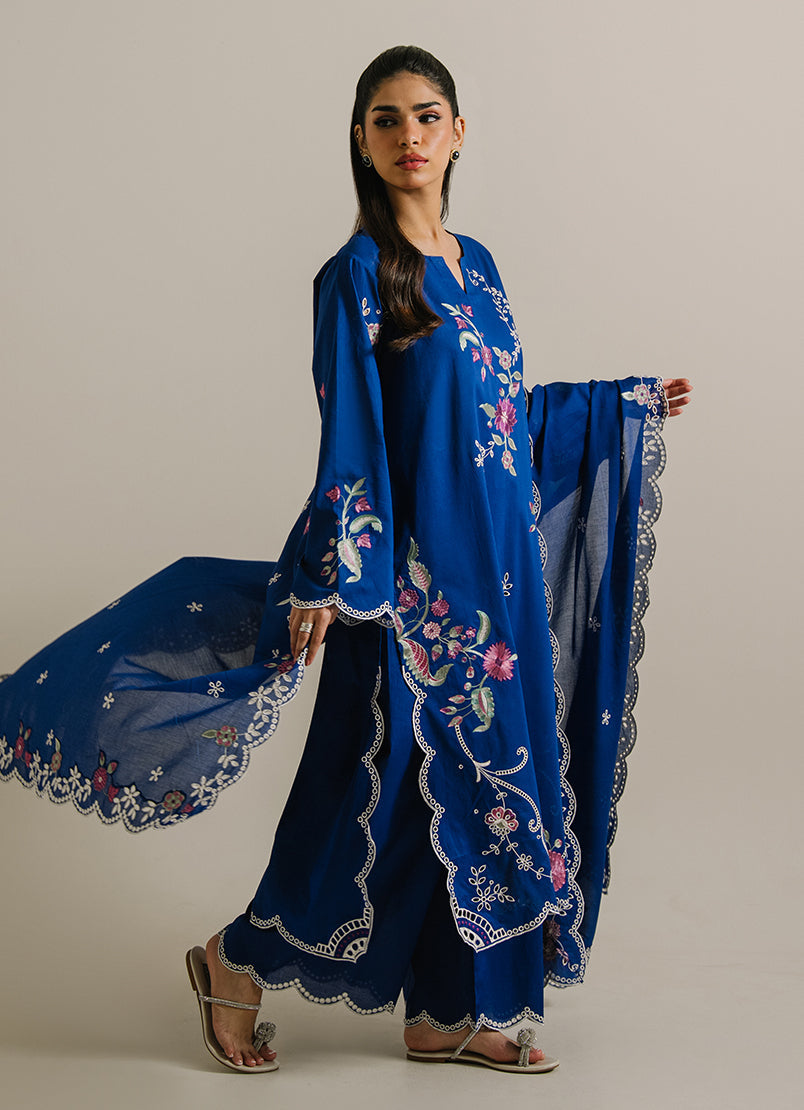 3PC Embroidered Suit