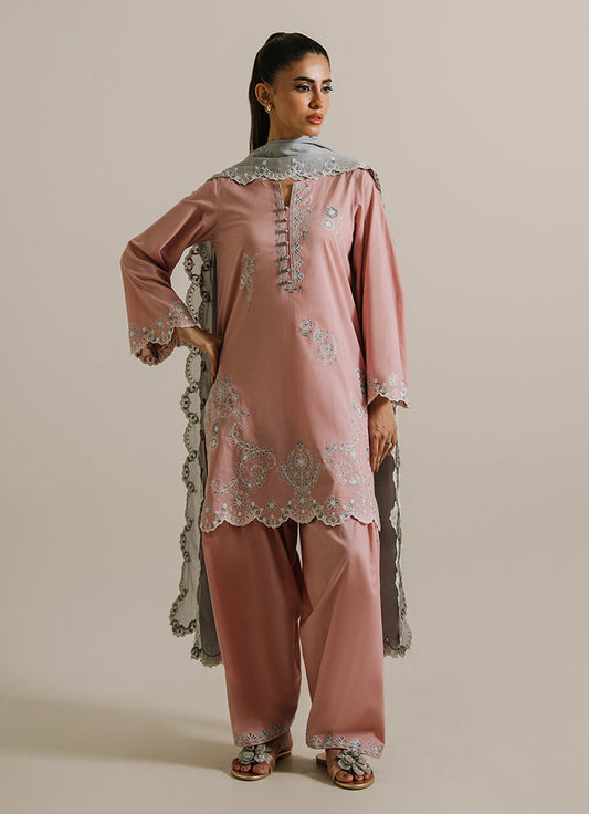 3PC Embroidered Suit