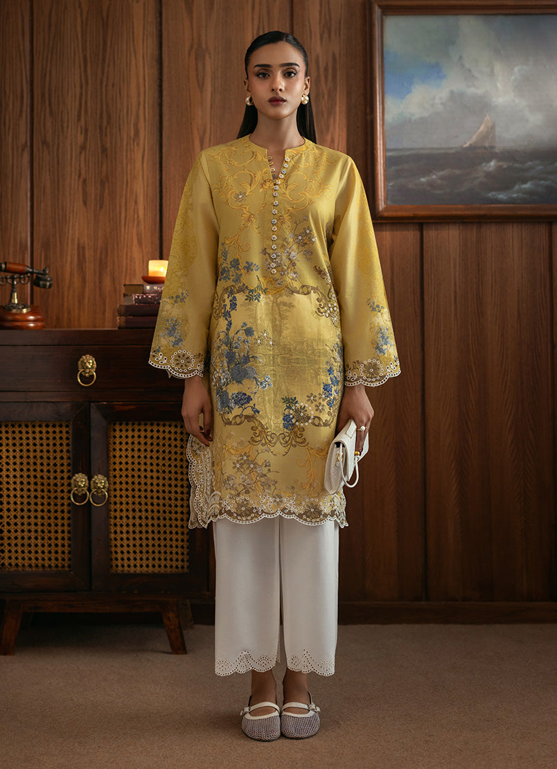 Printed Embroidered Kurta
