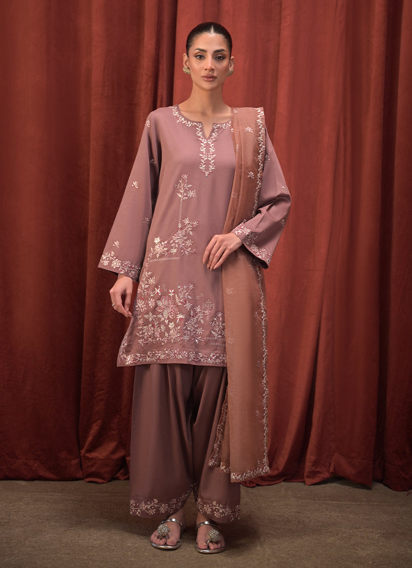 3 PC Embroidered Suit