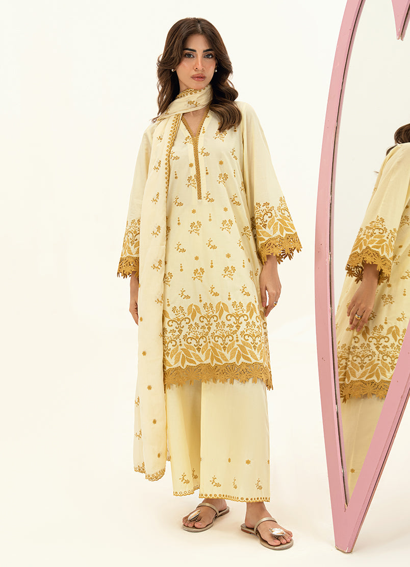 Embroidered 3 PC Suit