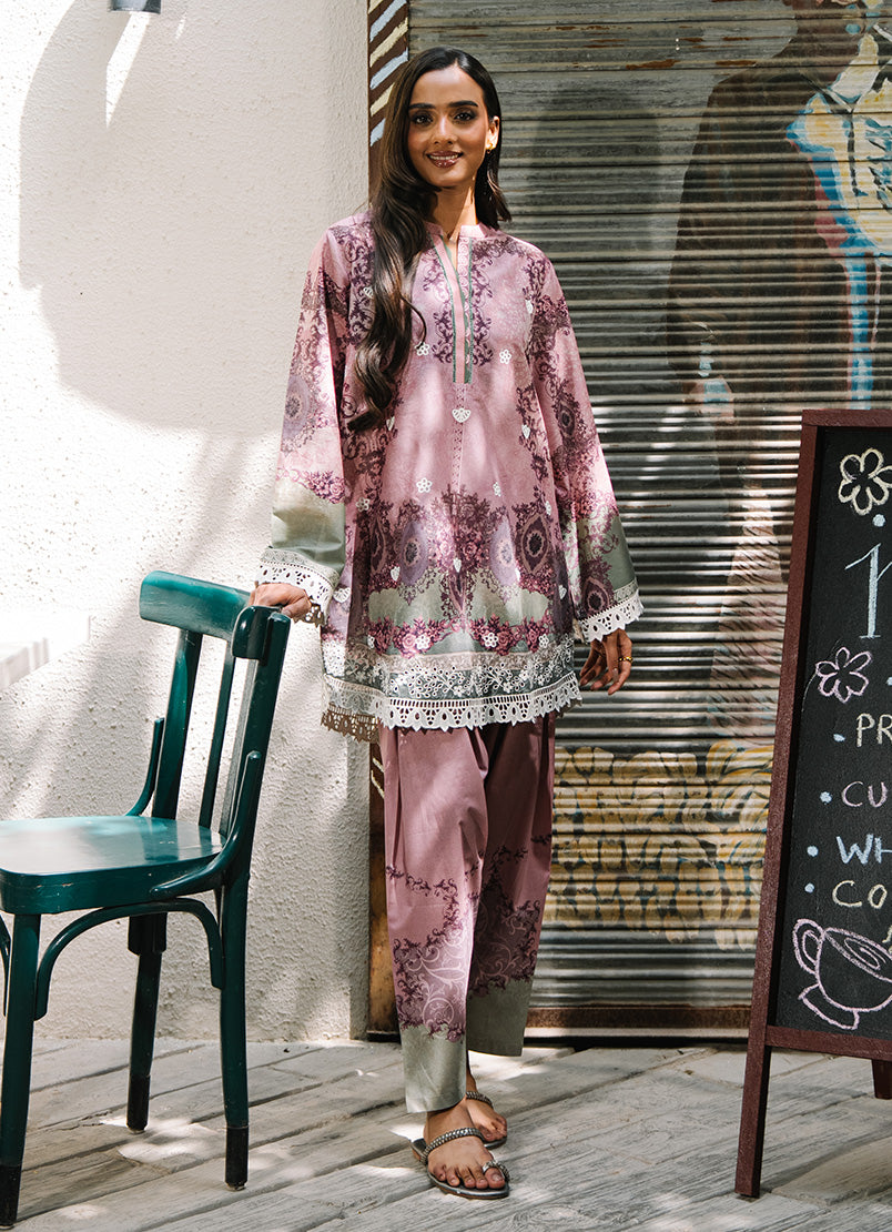 Printed Embroidered CO-ORD Set