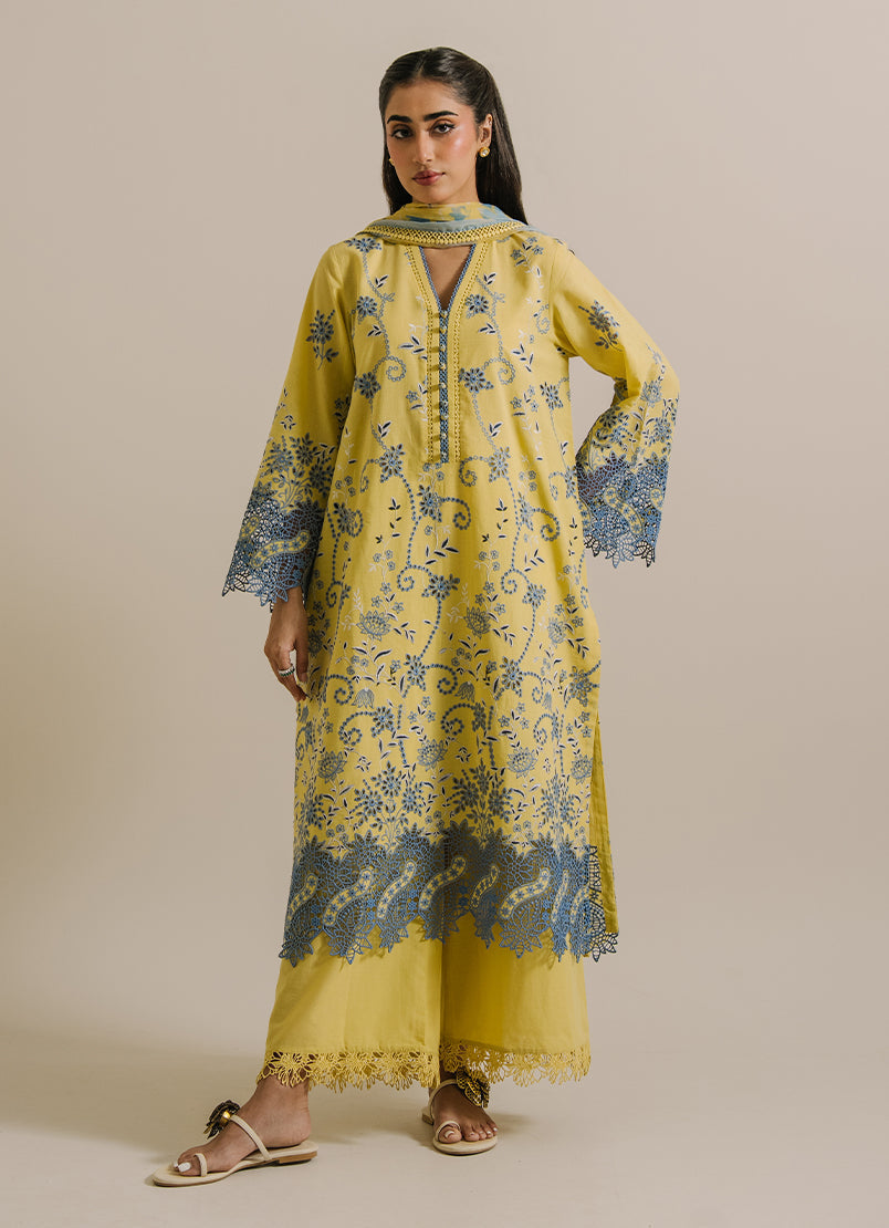 3 PC Embroidered Suit