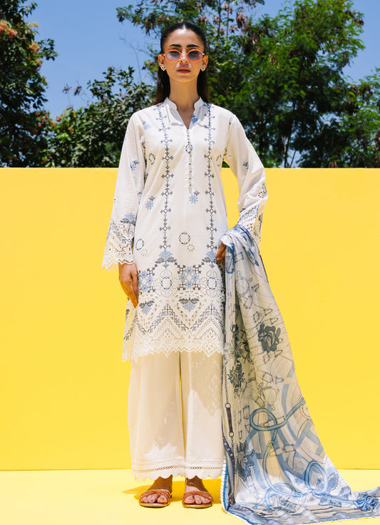 Embroidered 3 PC Suit