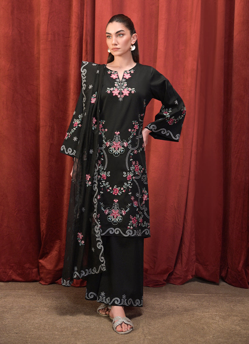 3 PC Embroidered Suit