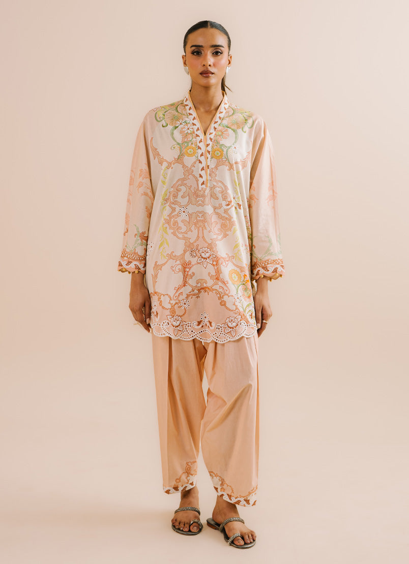 Printed Embroidered CO-ORD Set