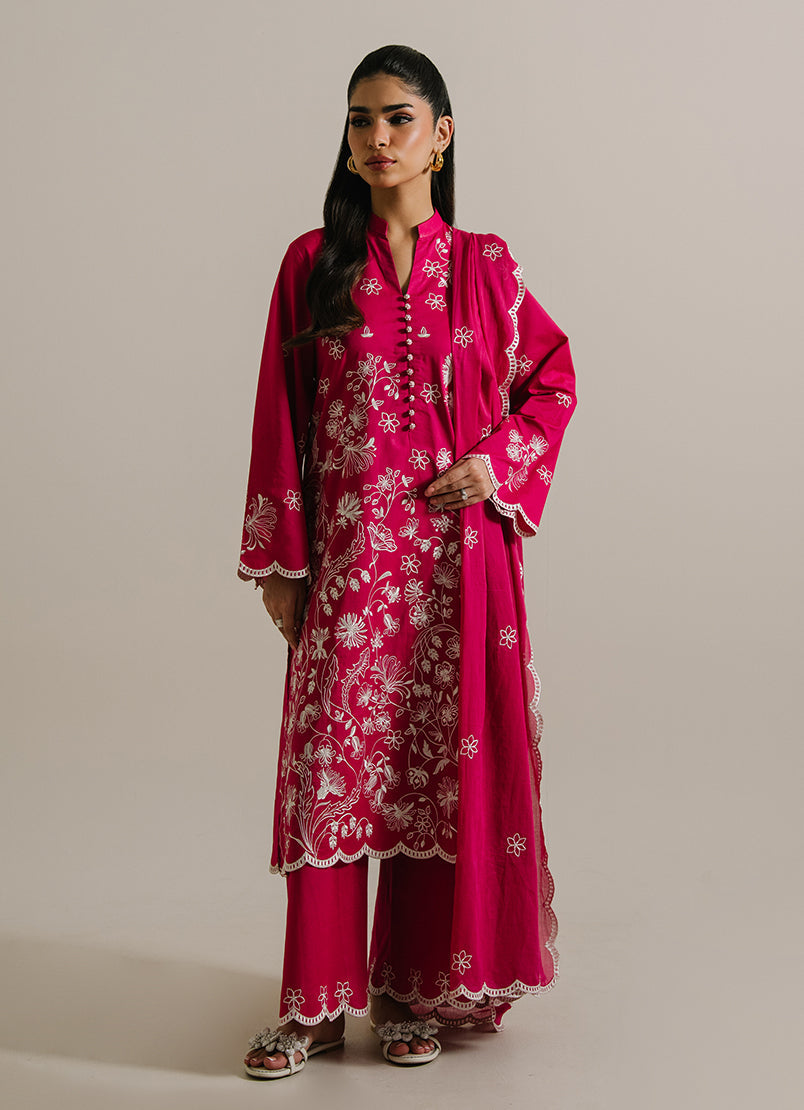 3PC Embroidered Suit