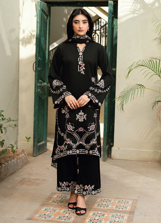 Embroidered 3 PC Suit