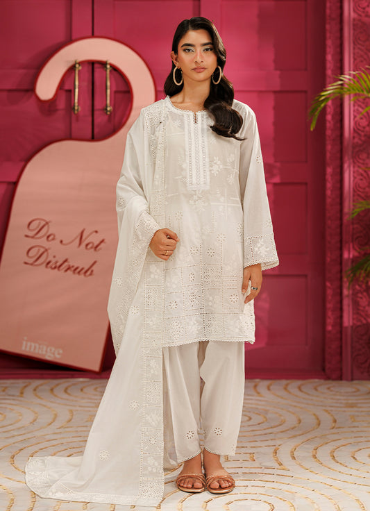 Embroidered 3 PC Suit