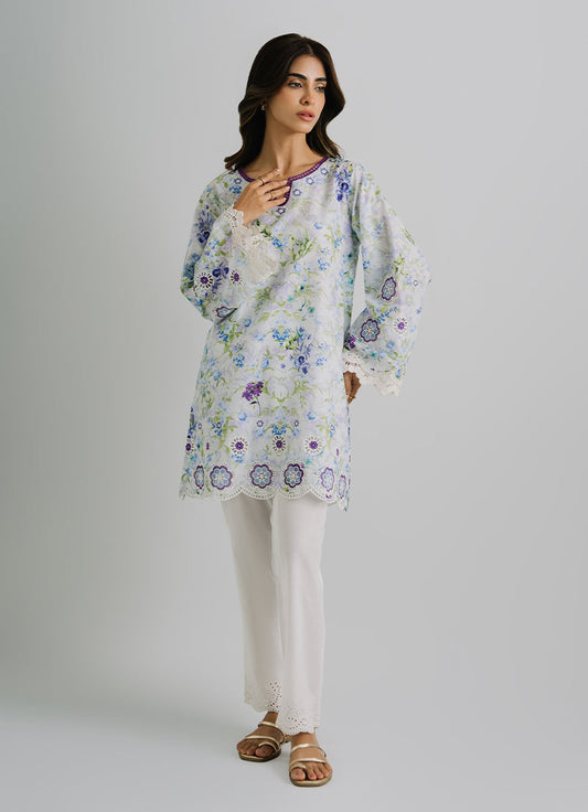 Printed And Embroidered Kurta