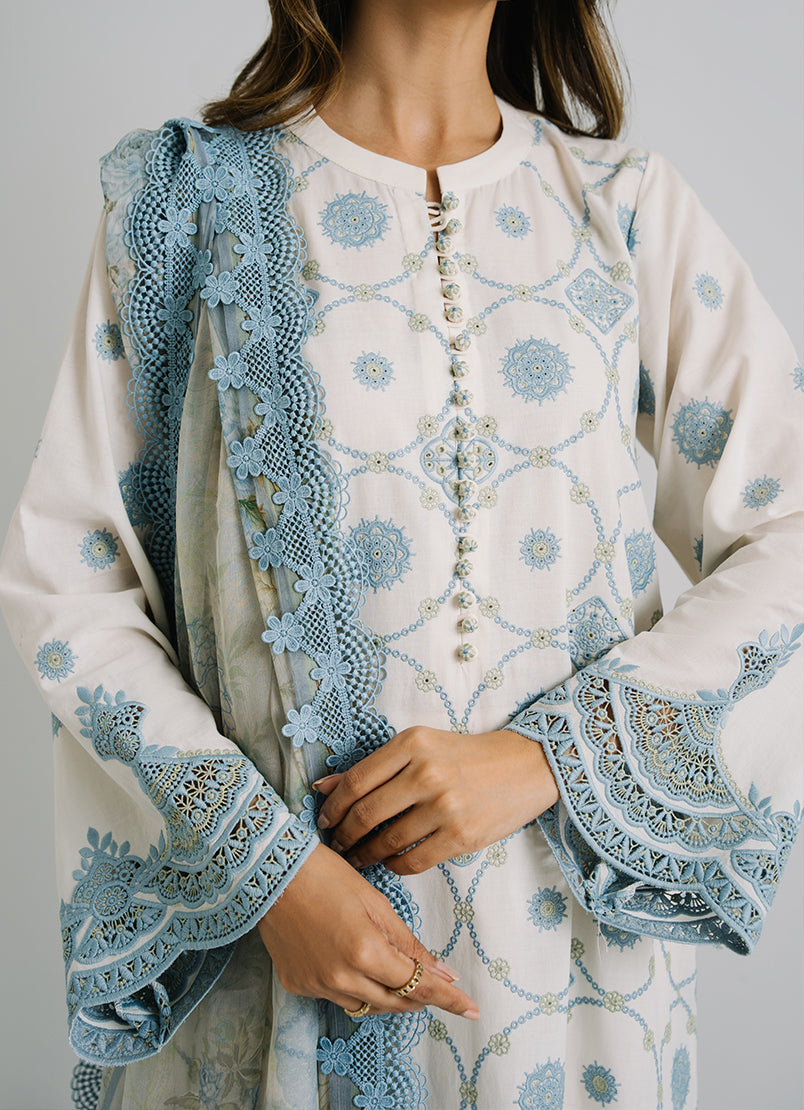 3 PC Embroidered Suit