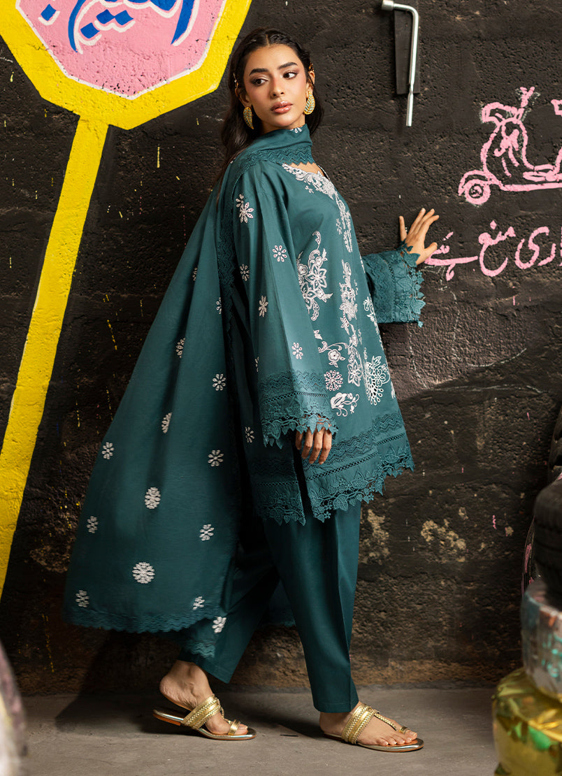 Embroidered 3 PC Suit