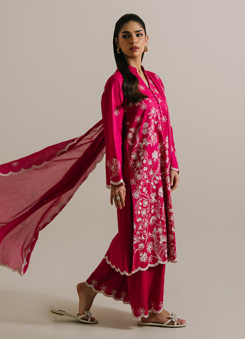 3PC Embroidered Suit