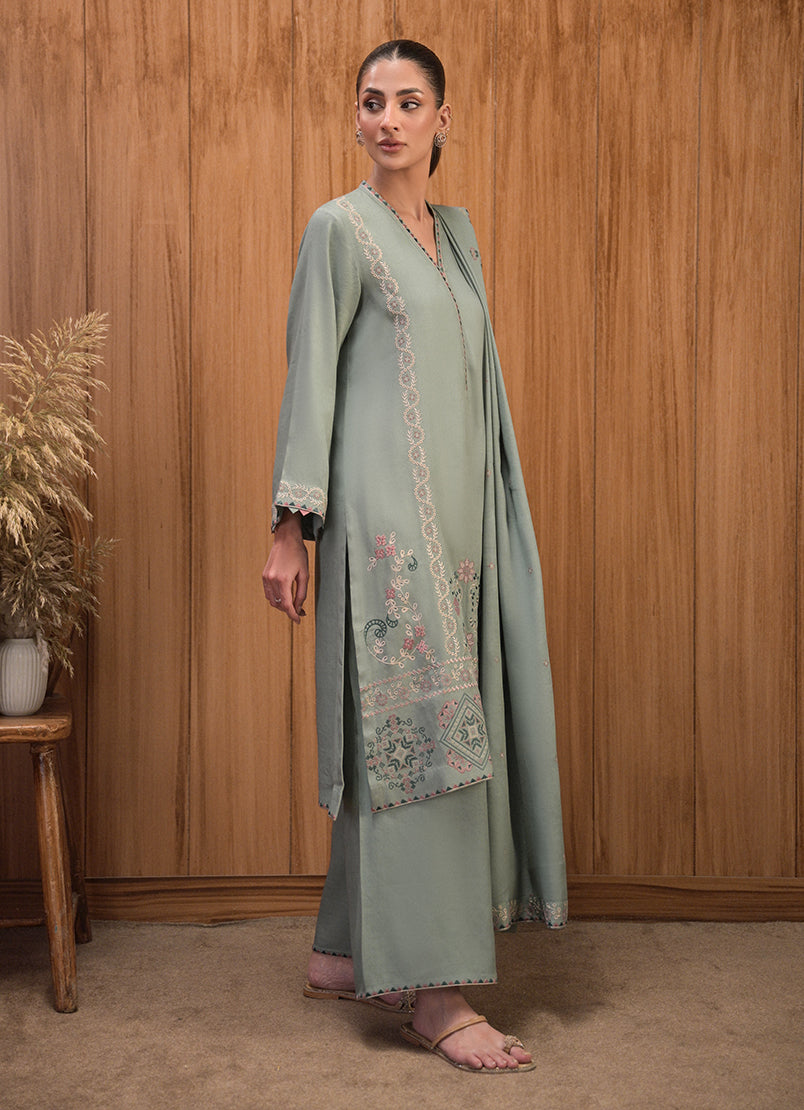 3 PC Embroidered Suit