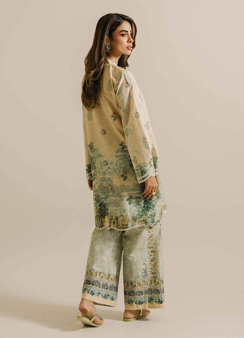 Printed Embroidered CO-ORD Set