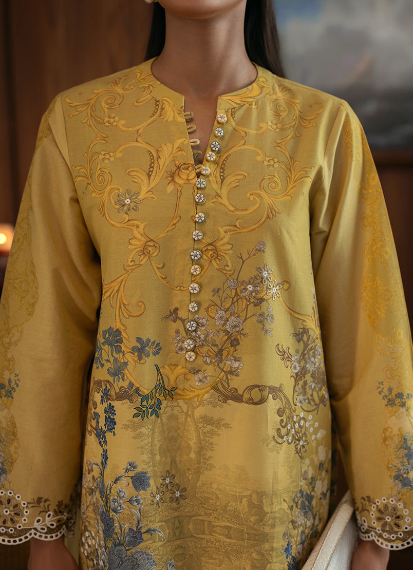 Printed Embroidered Kurta