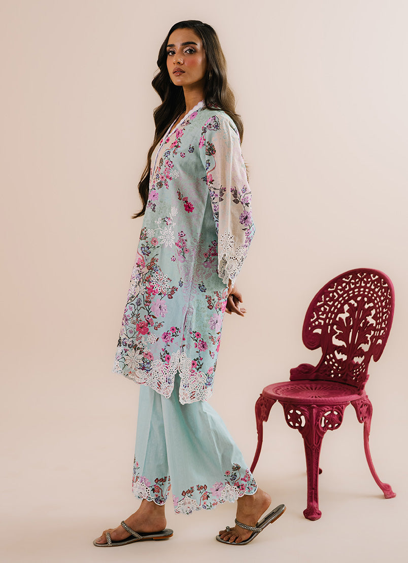 Printed Embroidered CO-ORD Set