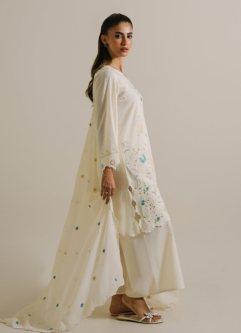 3PC Embroidered Suit