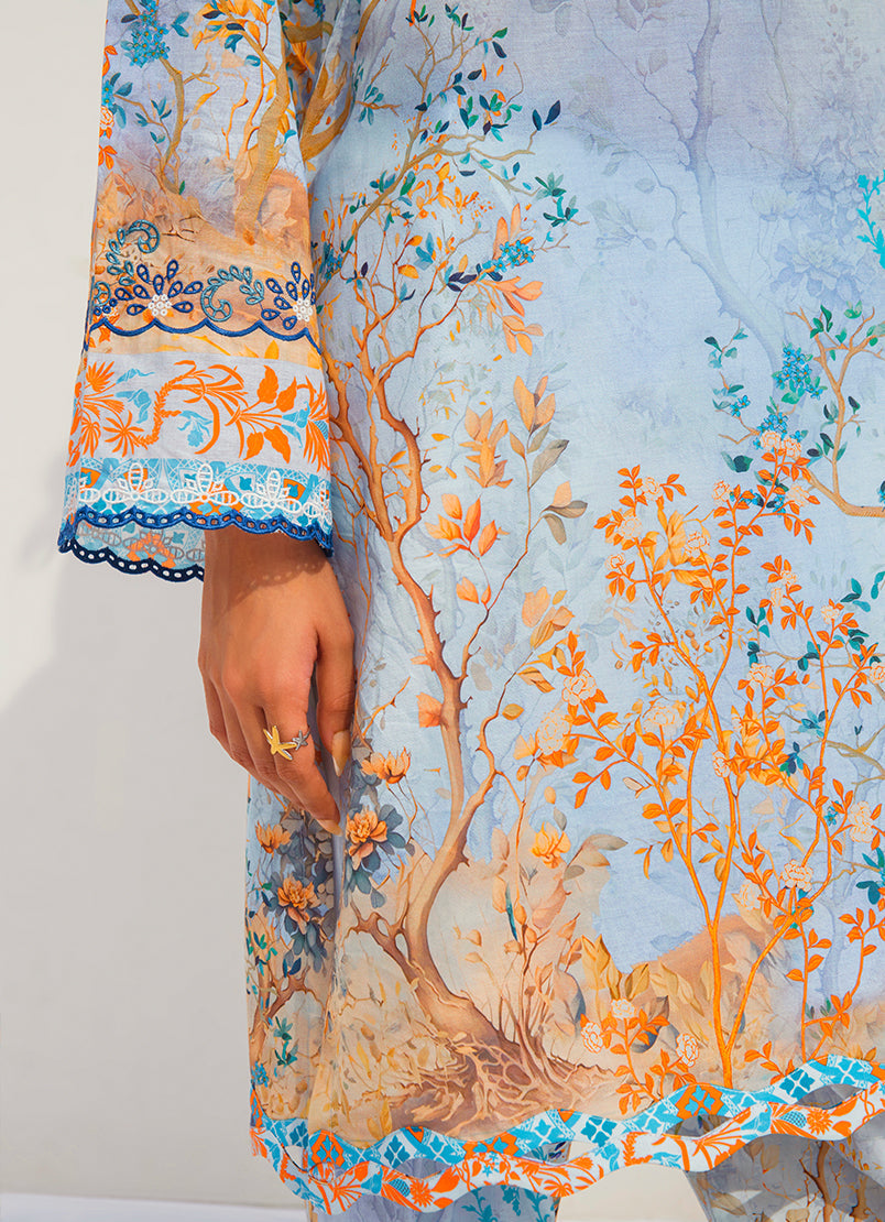 Printed Embroidered CO-ORD Set